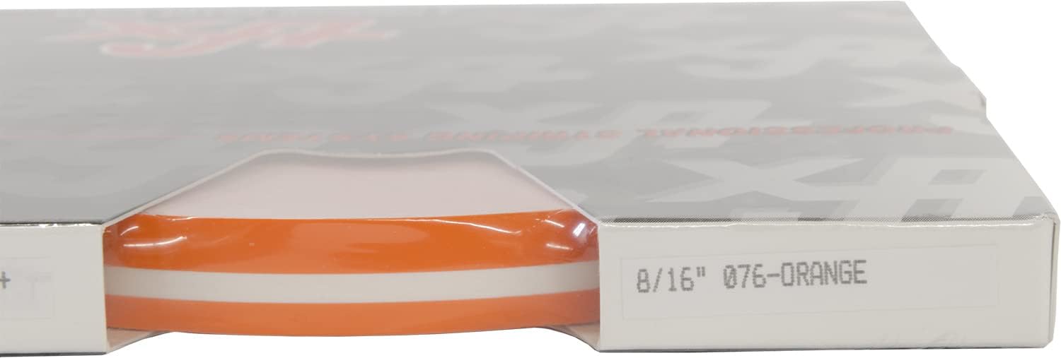 Universal TFX 0008076 - Auto Truck Customizing Dual Pinstripe - 8/16" x 150' (1/4” Stripe, 1/8" Gap, Then 1/8” Stripe) - 076-Orange