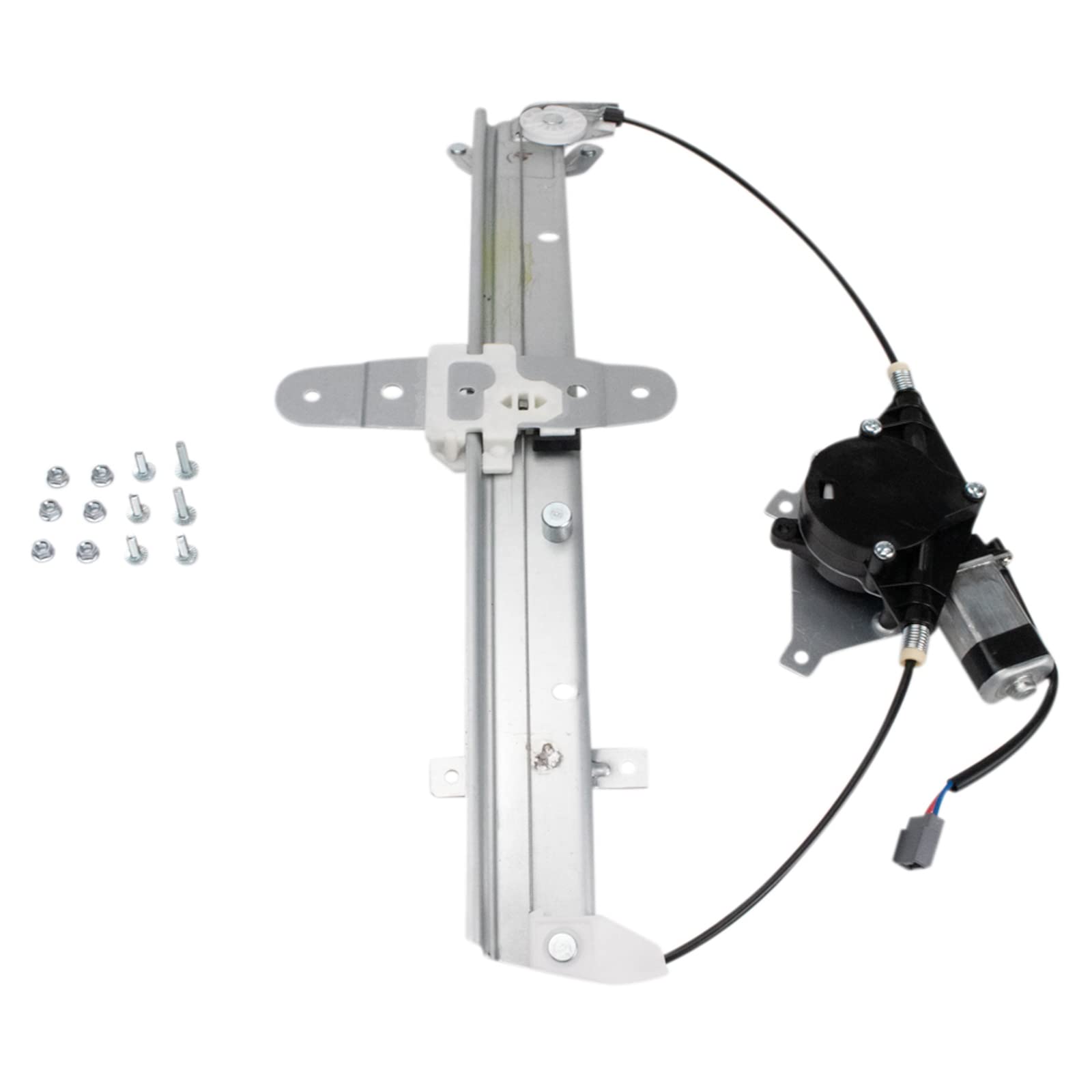 TRQ Rear Right Power Window Regulator &amp; Motor Assembly Passenger Side Compatible with 1998-2011 Lincoln Town Car