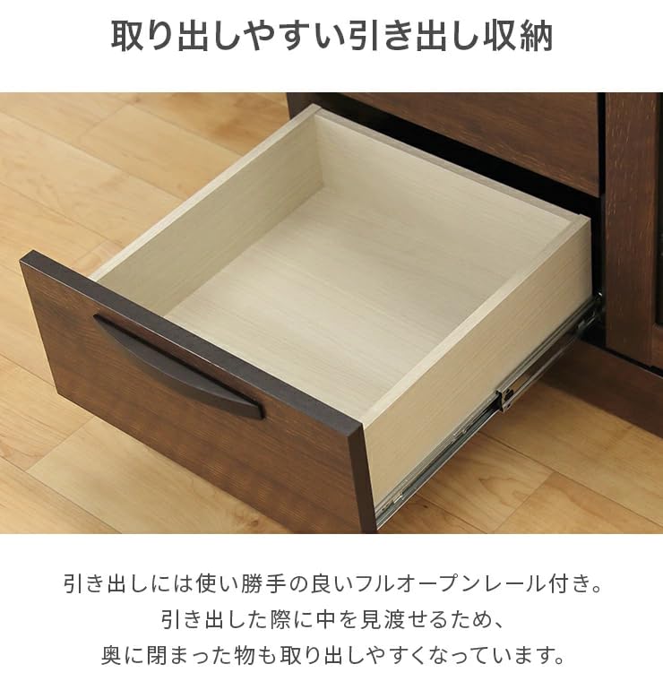 北欧風 サイドボード ガラス戸 ナチュラル Amazon.co.jp: 北欧風 サイドボード キャビネット 幅120cm ガラス扉