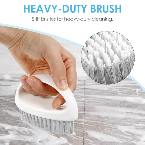 Image of Dimeho Scrub Brush for Cleaning Heavy Duty Scrubber Cleaner Brushes Nylon Stiff Bristle Cleaning Brush Multi-Purpose Handheld Scrubbing Brushes for Shoes, Floor, Carpet, Bathroom, Kitchen