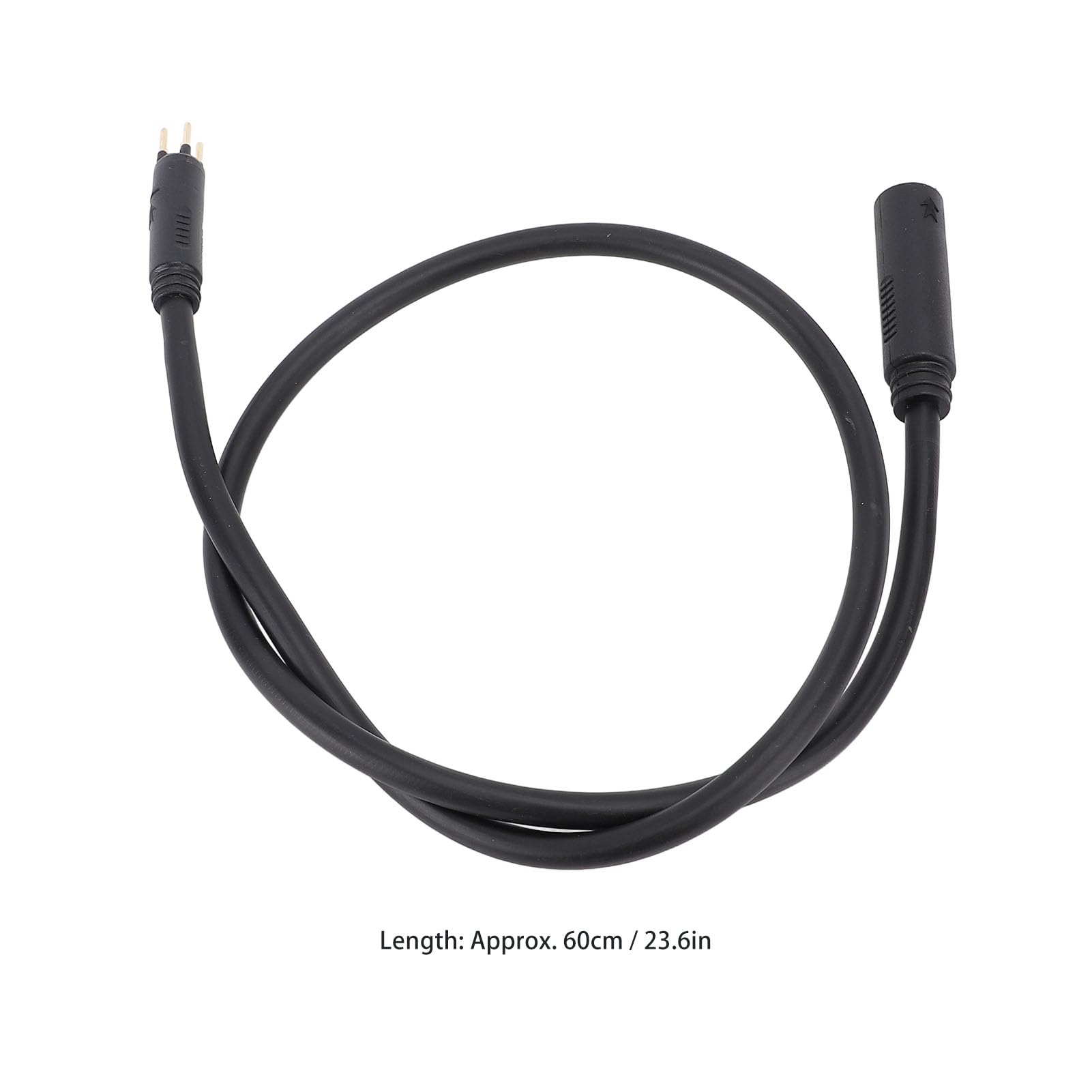 E Bike Motor Verlängerungskabel 60cm, 6 Pin Radnabenmotor Kabel mit Regenfestem ABS Stecker, Elektrofahrrad Kabel für Hinterradmotor Nabenmotor Reparatur Ersatz