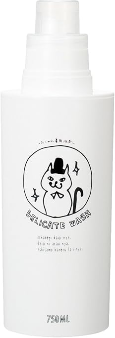Amazon ソーキュースタイル ネコランドリー ランドリーボトル Ll 白 おしゃれ着洗い 洗剤 750ml 詰め替えボトル 猫 ソーキュースタイル 液体洗剤
