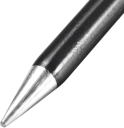 Miniatura 4 de uxcell Punta de soldador de repuesto de 0.177 in x 2.677 in, punta cónica de soldadura sin plomo, 40 W, color negro, 2 unidades