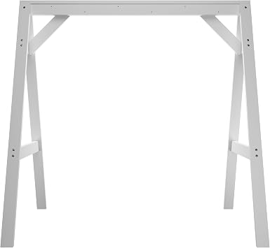 Amish Casual 4/5 Foot A-Frame Porch Swing Stand in Semi Solid White Stain - Treated Wood Outdoor Stand for Swings, Made in The USA by Amish Craftsmen