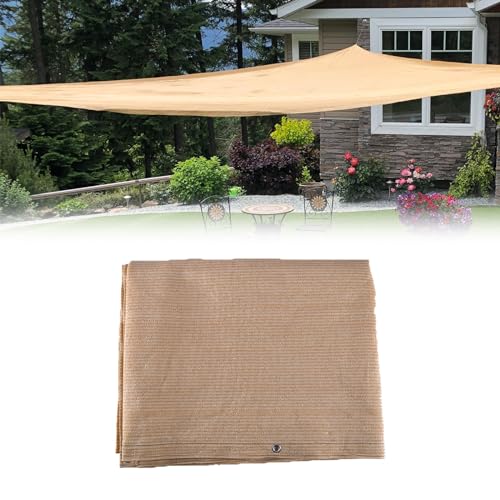 Generic Privacy Screen Shade Cloth Beige Shade Cover 3.3X6.6FT 9.9X45.9FT 16.4X29.5FT 26X65.6FT 90% Shading Sun Shade Net for Greenhouse Cover Patio Plant Flower Chicken Coop(Size:3.3x29.5ft)