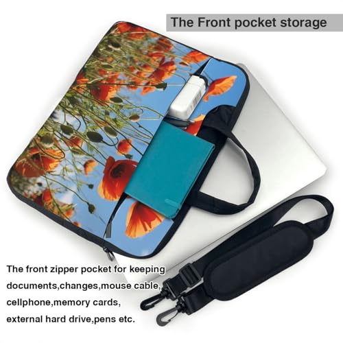 Bolsa para portátil Poppies on Blue Sky miniatura 3