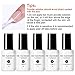 NICOLE DIARY Dipping Powder Starter Kit Acrylic Dip Nail Powder System Clear Liquid Acrylic Pigment for French Nail Beginner Starter Gift