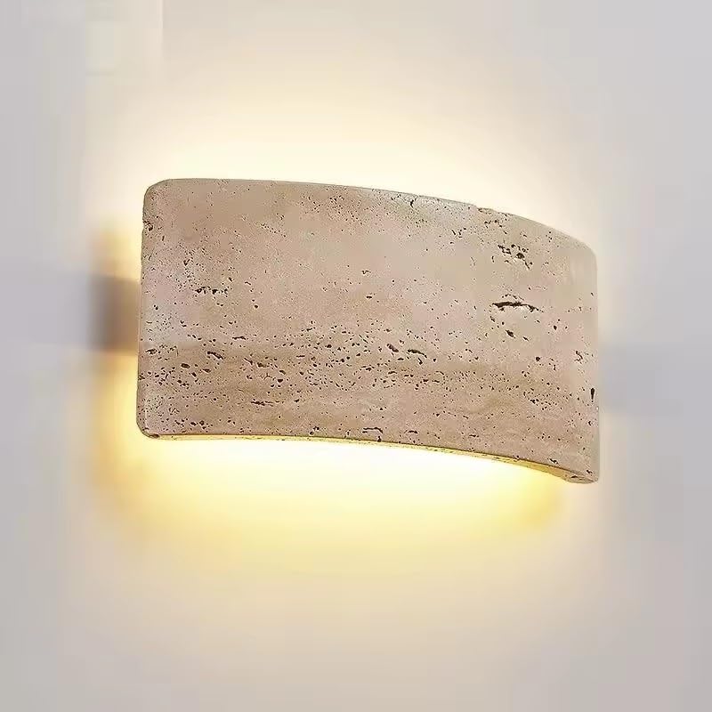 Applique Murale LED en Pierre pour Jardin et Éclairage d'Extérieur Rétro