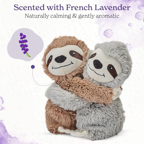 Warmies Warm Hugs Sloth Heat Pad, Microwavable Plushie, Lightly Scented with French Lavender, Heatable Cuddly Sloth for Anxiety and Pain Relief - Image 6