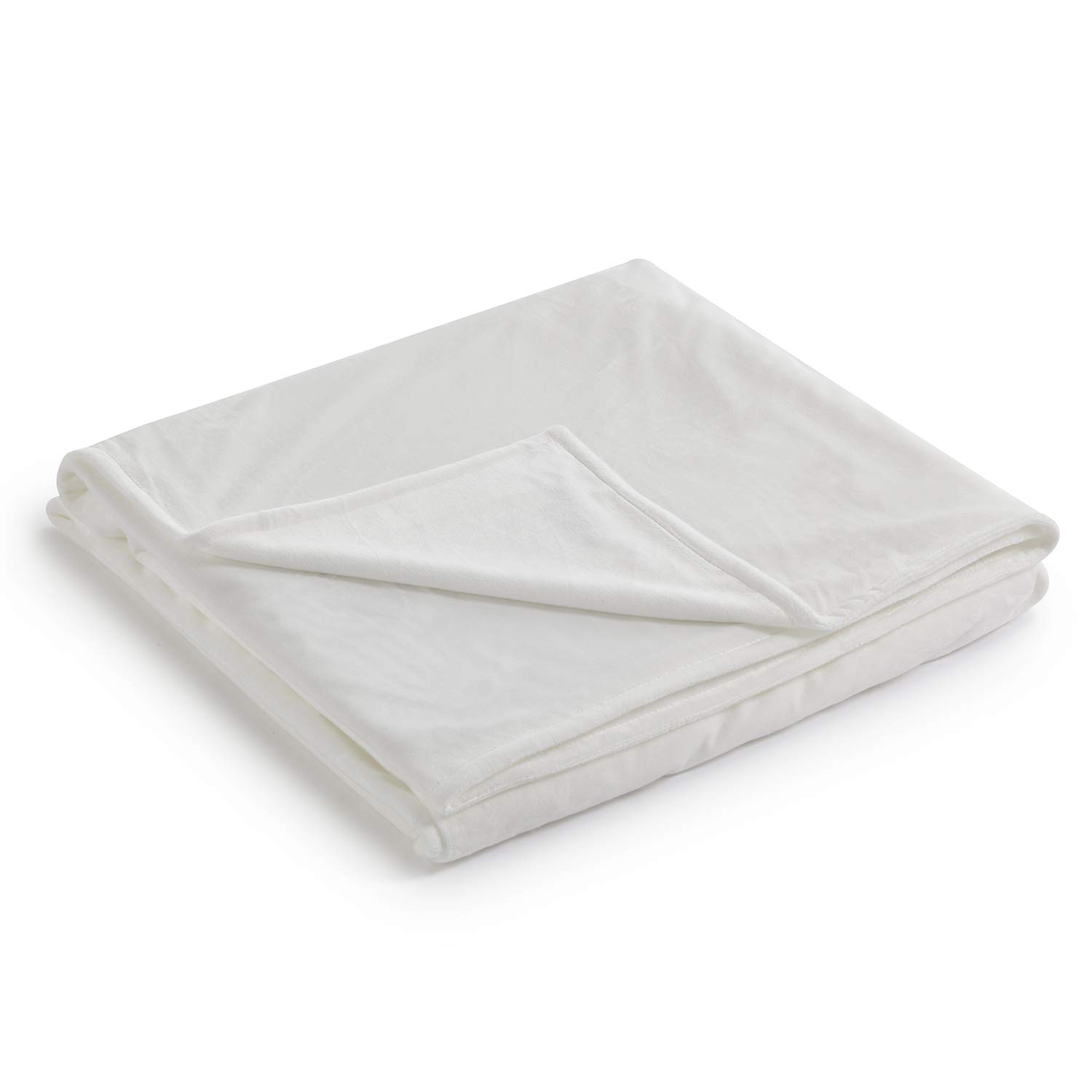RelaxBlanket 60''x80'' Duvet Cover for Weighted Blanket | Premium Super Soft Minky | White
