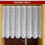 Farbe: weiß Garn mit Besticken Blumen Muster