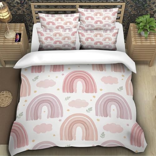 Linge de lit lion arc-en-ciel en microfibre hypoallergénique - 5