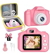 CADDLE & TOES Kids Camera with Camera Case for Kids Aged 4-12 Yrs,1080P HD Toddler Digital Video ...