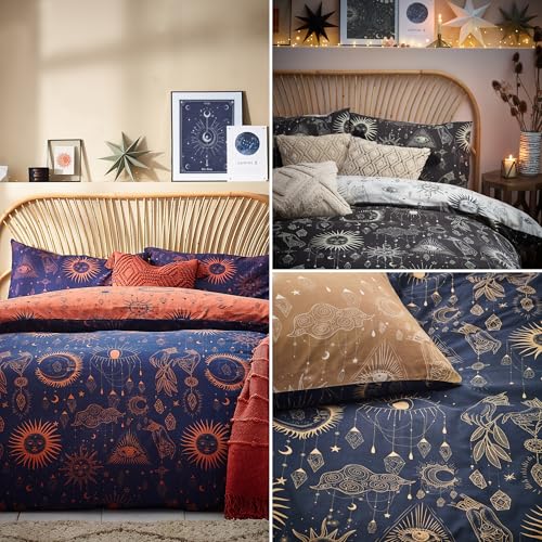 Housse de couette double Constellation imprimé graphique multicolore - 6