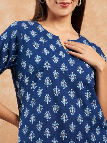 Image of Modeve Women Printed Cotton Night Suit Set with Pyjama /Pallazo Women Lower || Women Pyjama || Lounge Pants II Night Wear