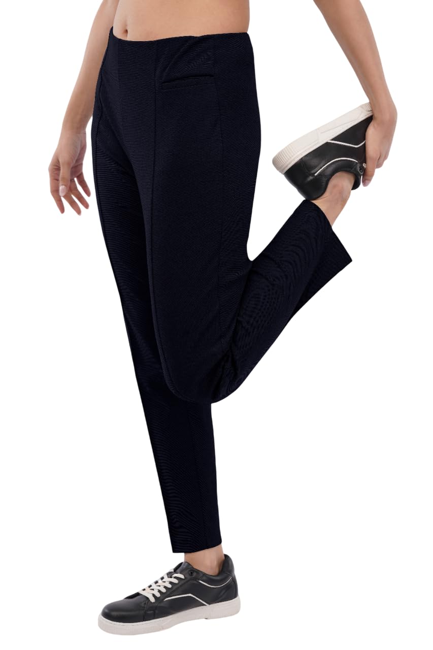 saintx Women's High Waist Sports Leggings | Triple Blend Super Stretch Fabric | with 2 Functional Pockets | Flattering Fit Yoga Pants | Stylish Workout Wear & Athleisure-picture-33