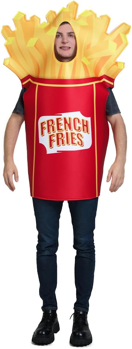 PGOND French Fries Costume,Hamburger Adult One Size Halloween Costume - Image 5