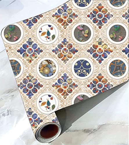 Image of CABANA HOMES Wall Stickers Botanical DIY Wallpaper for Decals (45 x 125 cm, 1 Roll) (6 sq. ft) Decorative Self Adhesive Home Decor Furniture Table Top Kitchen Tiles Ceiling, Beige
