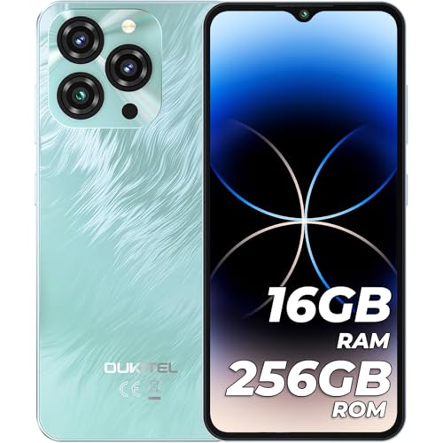 OUKITEL C31 PRO Smartphone – Android 12, 4GB+64GB, 5150 MAh Akku, 6,52 Zoll HD+, Dual SIM, Schwarz