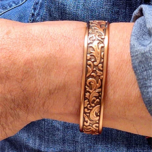 Longrn Copper Bracelet Used For Adjustable Size- A Pure Copper Magnetic Bracelet With 6 Magnets For Men thumb #3