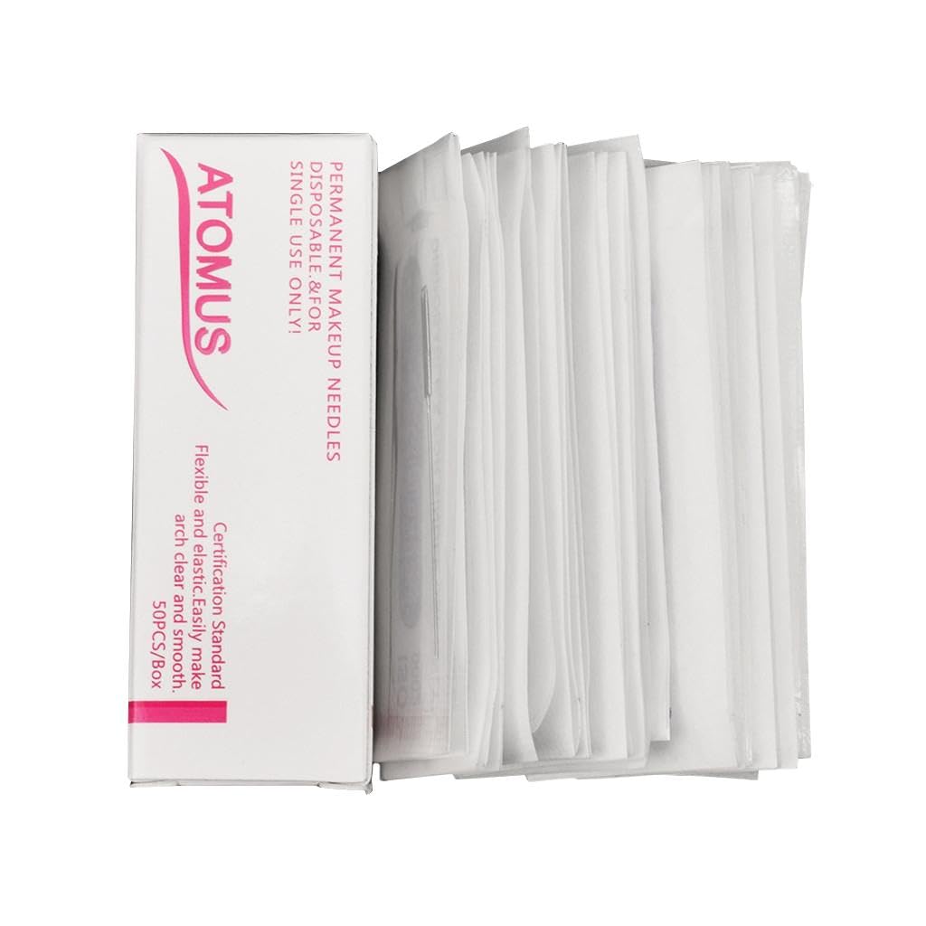 50Pcs 5F Disposable Microblading Needles for Eyebrow Tattoo Semi Permanent|Health & Beauty|Tattoos & Body Art|Tattoo Needles, Grips & Tips|Package Includes:50 Pieces 5F Needles-image-16