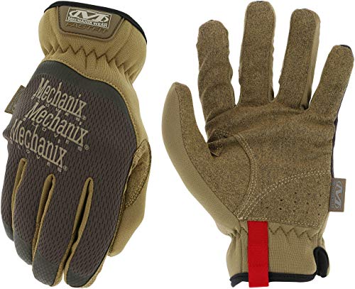 Image of Mechanix Wear: FastFit Work Glove with Elastic Cuff for Secure Fit, Performance Gloves for Multi-Purpose Use, Touchscreen Capable Safety Gloves for Men (Brown, Medium)