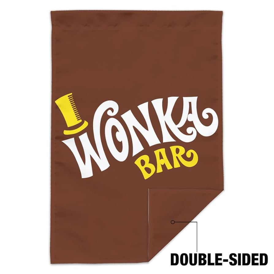 Amazon.com : Willy Wonka and the Chocolate Factory Wonka Bar Logo Garden Yard Flag : Patio, Lawn & Garden amazon-com-willy-wonka-and-the-chocolate-factory-wonka-bar-logo-garden-yard-flag-patio-lawn-garden