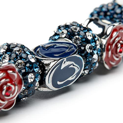 Stone Armory Pennsylvania State University Charm For Women | Navy Penn State 4-Sided Lion Logo Bead Charm | Pennsylvania State University Nittany Lions Jewelry | Perfect Penn State Gift For Fans, Students, Alumni | Fits Most Charm Bracelet Brands #TOP3
