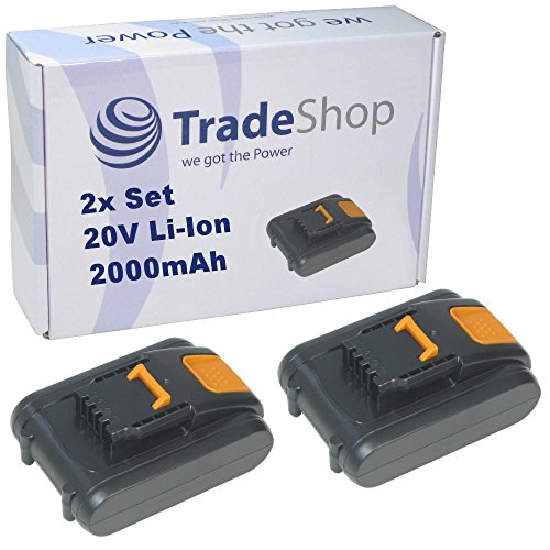 Trade-Shop - 2 batterie agli ioni di litio di alta...
