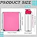 Skybooly 40 Pcs 17 oz Plastic Water Bottles Bulk and Drawstring Backpack Set Reusable Flip Top Leakproof Water Bottles with Handle for Adults Sports Gym Travel Party Outdoor(Stylish)