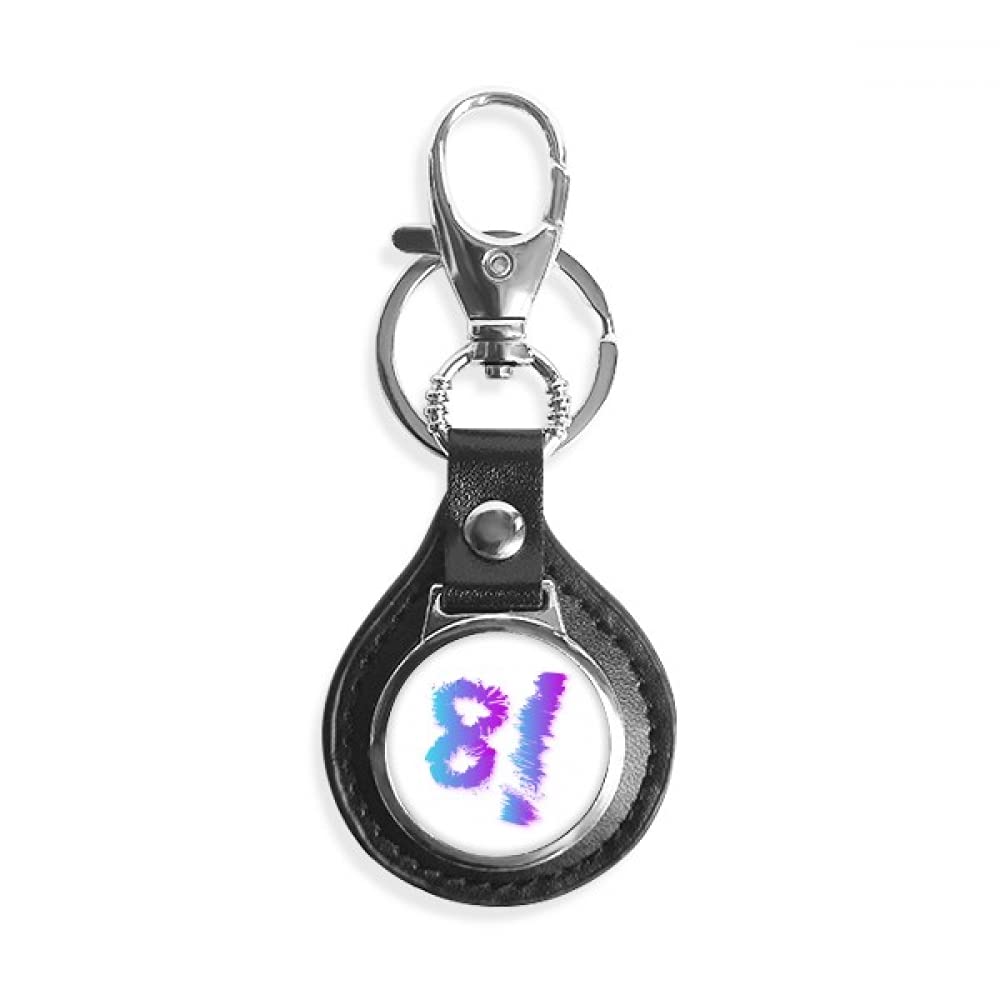 Number Eight Sighs Madness Key Link Chain Ring Keyholder Finder Hook Metal