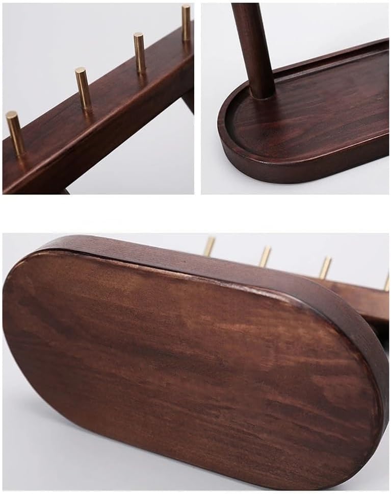 FMURY Hallway Key Storage Rack Wooden Porch Hooks Table Shelf Jewelry Hook Hanger Storage Holders Home Decor