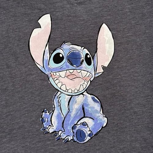 Image of Disney Lilo & Stitch Juniors Graphic T-Shirt - Stitch Tee for Women, Short Sleeve, Sizes XXS-3XL