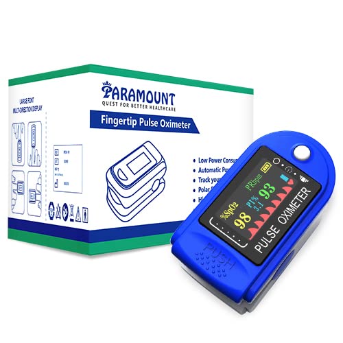 PARAMOUNT® Fingertip Pulse Oximeter Blood Oxygen Reader Blood