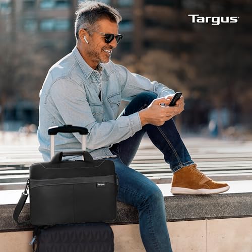 Targus Laptop-Aktentasche für Laptops bis zu 15,6 Zoll (39,6 cm), Schultertasche, für Dell HP, Lenovo, Apple und Microsoft, Schwarz (TSS898) – Ansicht 3