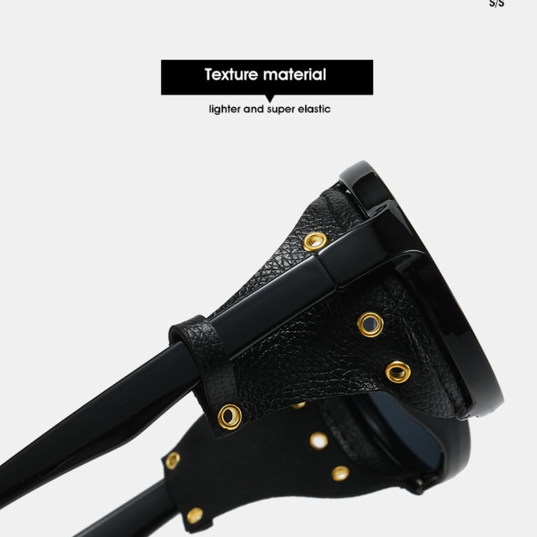 Occhiali da sole da uomo e da donna, classici, rotondi, punk