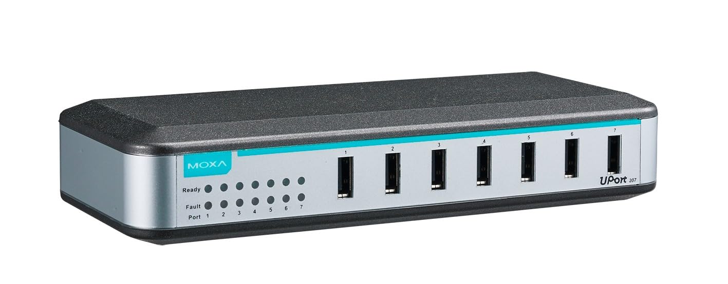 MOXA UPort 207-7 Port Entry-Level USB Hub with Adapter