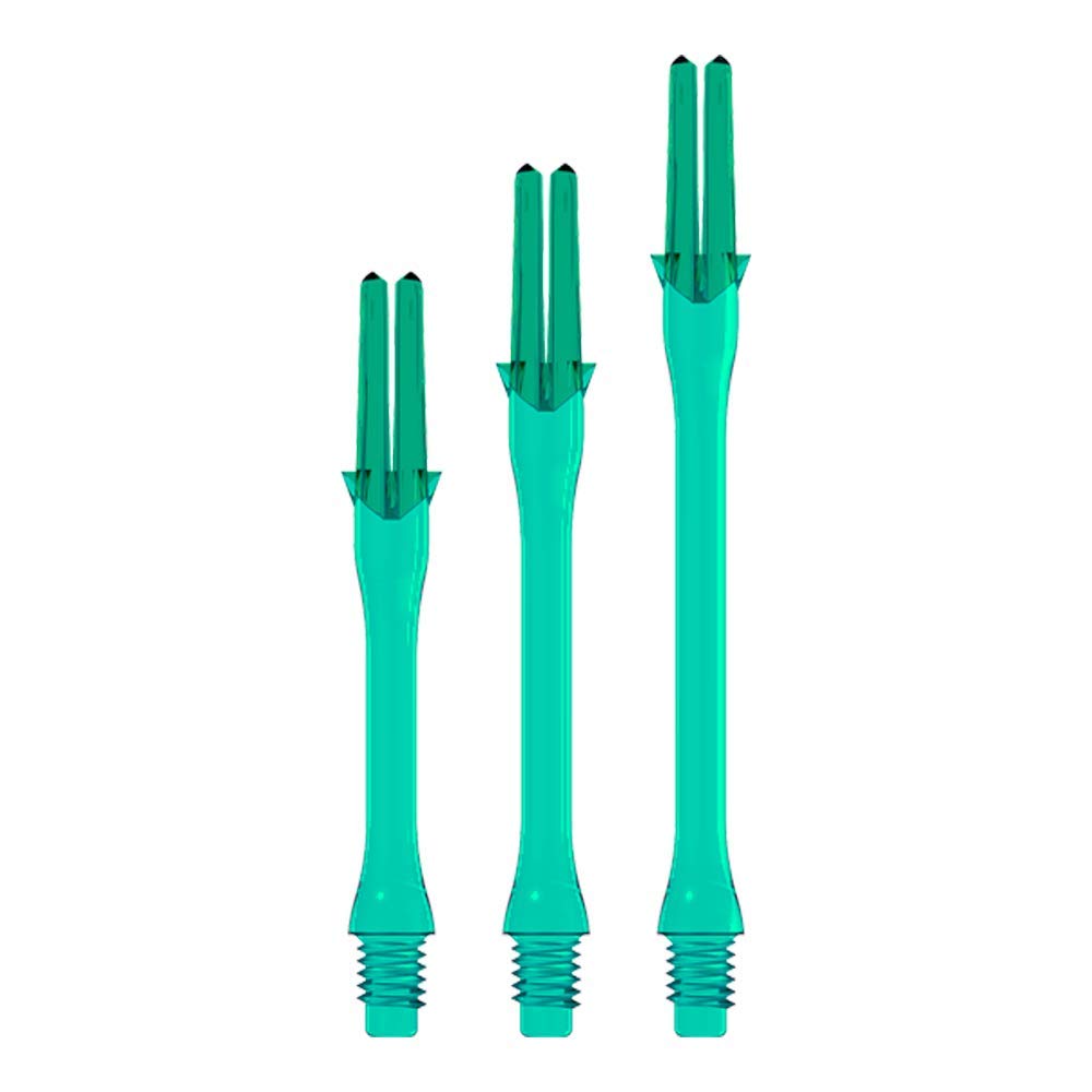 1 SET L STYLE L-SHAFT LOCKED SLIM DART STEMS 440 EMERALD — image 1