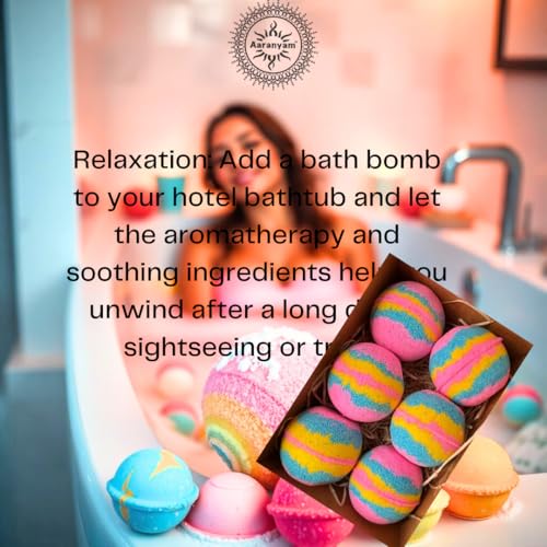 Image of Bath Bomb - spa set for women Rose, calendula, Oats, Green tea, Pink salt |Refreshing hot water bath hydrating moisturizing enchanting Fizzy Aromatic Bath Bomb ( 75 g) each - Pack of 15 Perfect Hamper for Women Men (RAINBOW)