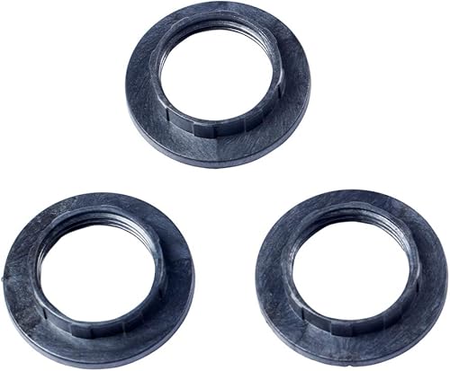 3 unids negro luz sombra collar anillo adaptador lámpara bombilla titular para lámpara E14 pantalla