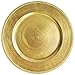 Tiger Chef 13-inch Gold Round Beaded Charger Plates, Set of 2,4,6, 12 or 24 Dinner Chargers (24-Pack)