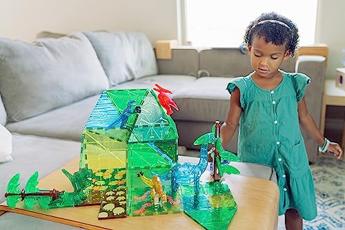MAGNA-TILES Dino World XL 50-Piece Magnetic Construction Set, The ORIGINAL Magnetic Building Brand - image 2