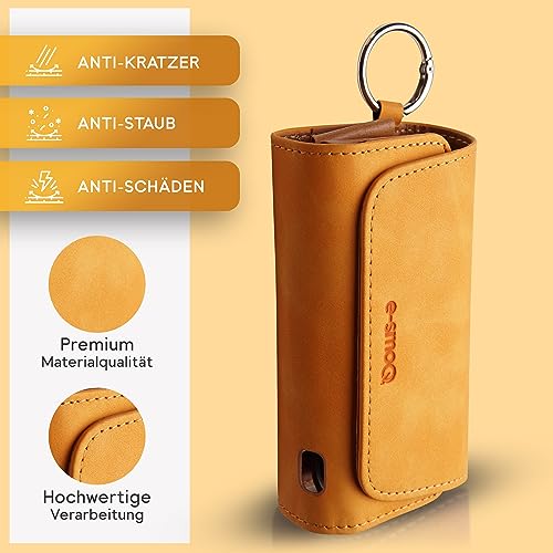 Étui compatible avec IQOS Iluma e-smoQ anti-rayures orange