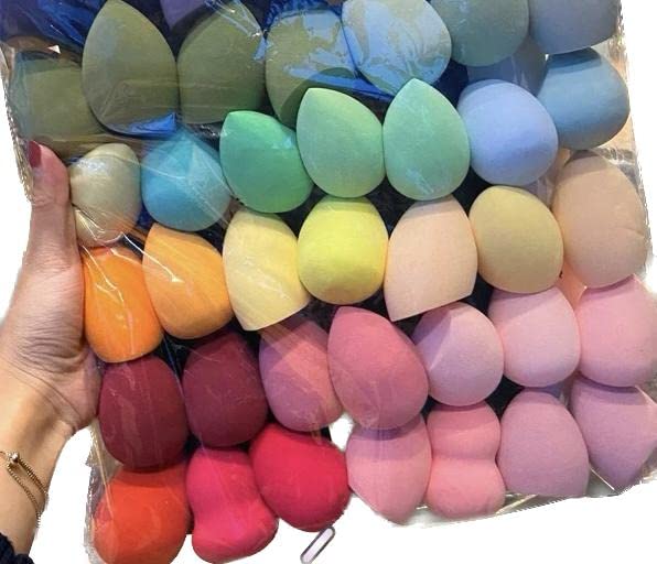100 Uds Maquillaje Blender Cosmético Puff Esponja de Maquillaje Puff Cojín de Aire Huevo Súper Suave Herramienta de MAQUILLAJE Accesorios a granel