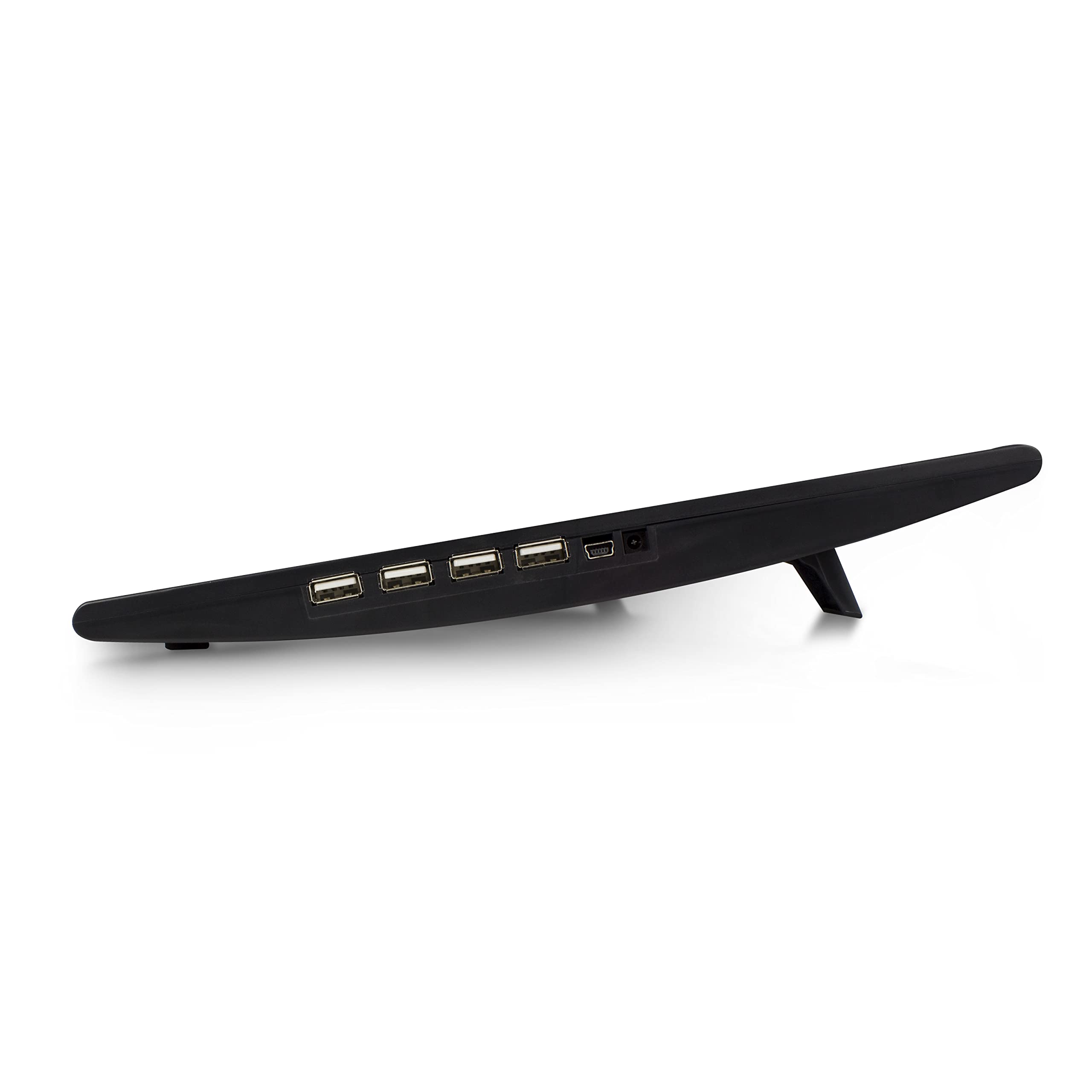 ACT Support de Refroidissement pour Ordinateur Portable 17", 2 Ventilateurs Silencieux, Hauteur Réglable, Concentrateur USB 4 Ports
