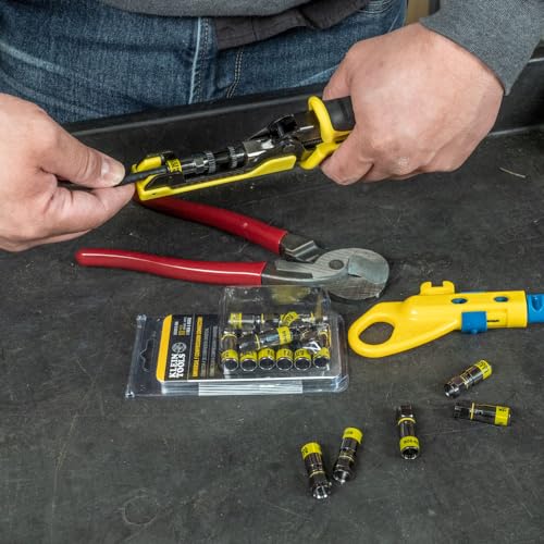 Connecteur à sertir Klein Tools 80151 pour réparer un câble coaxial - 8