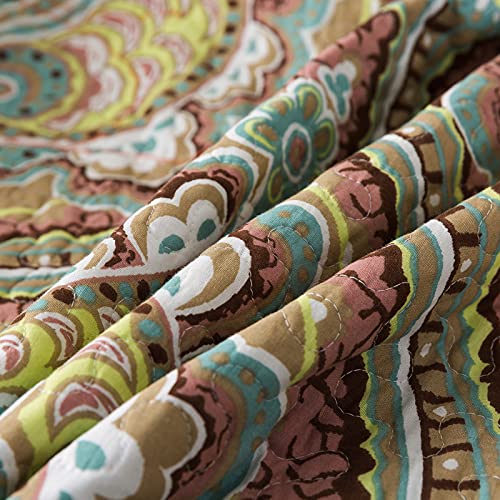 Newlake Quilted Throw Blanket For Bed Couch Sofa, European Paisley Blossom, 60X78 Inch #TOP6