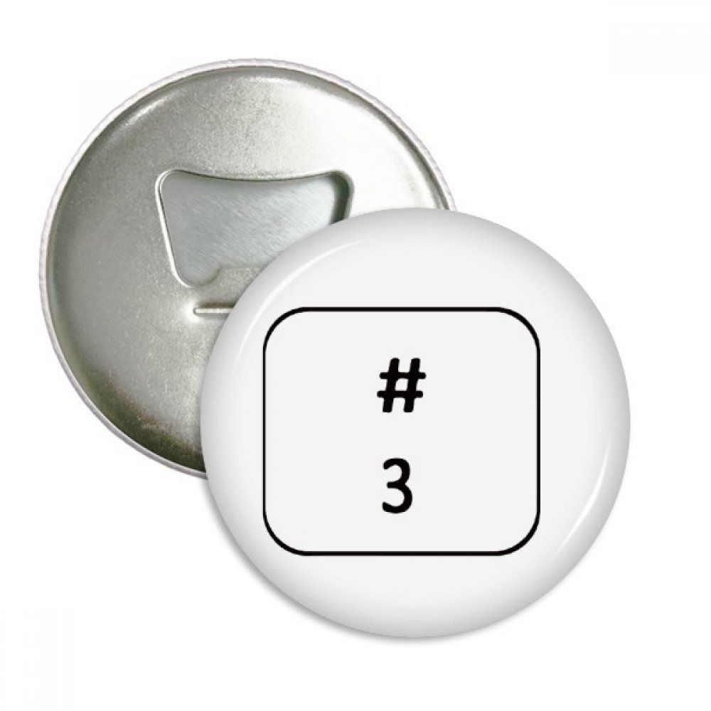 Clavier Symbole 3 ouvre-bouteille aimanté pour animer vos apéritifs de cuisine