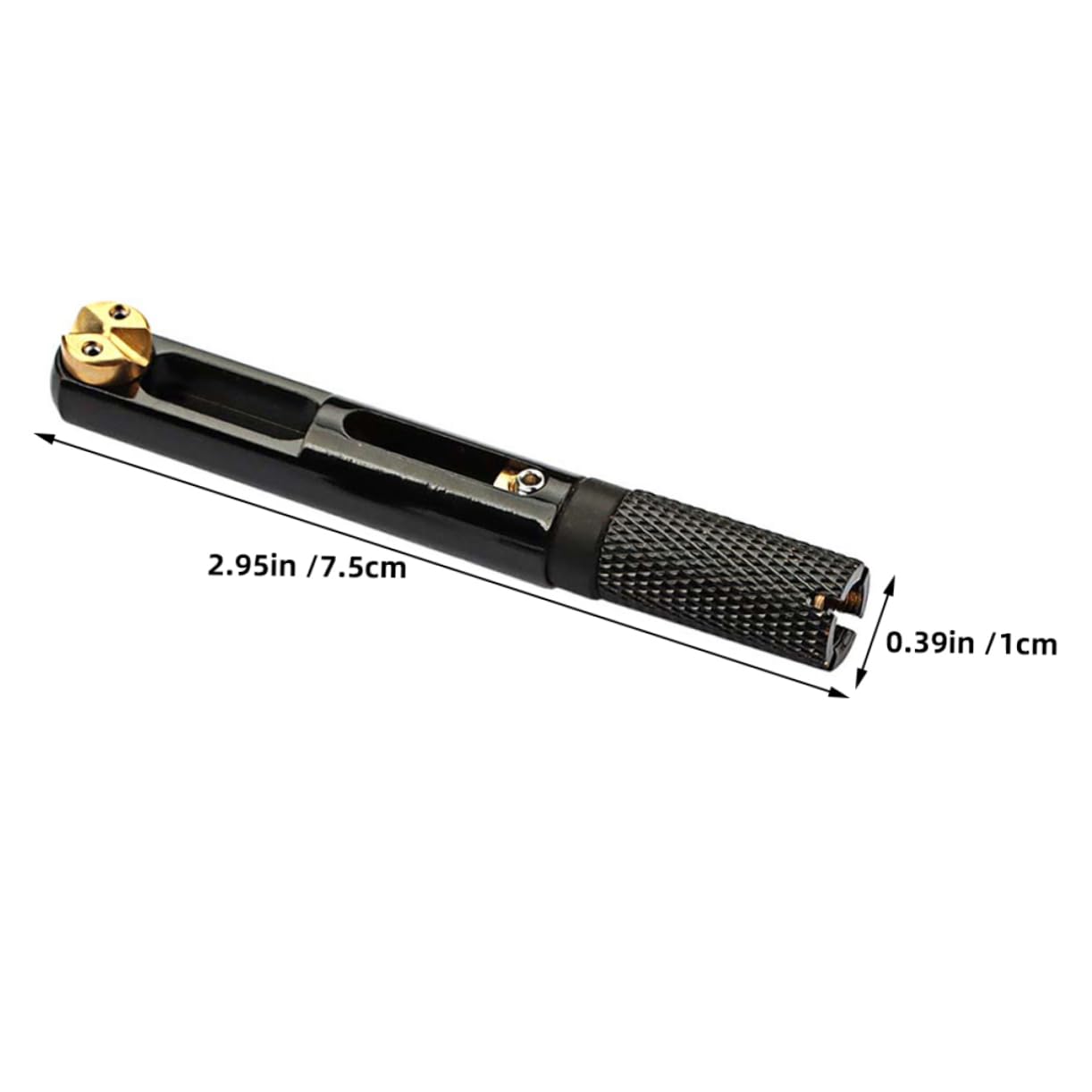 Ponte per Chitarra Elettrica senza Paletta Barra Singola Nera | Kit, Ricambio per Basso e Elettrica, Componenti in Rame e Lega, Modello Ga1117a