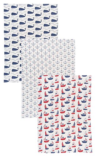 Now Designs Cotton Floursack Kitchen Dish Towels, Set Of Three, Ahoy Matey 3 Count #TOP1